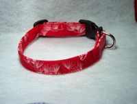 Red Festive Dog collar